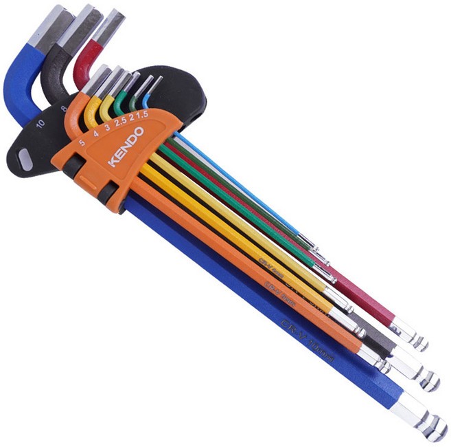 켄도 컬러 육각 별렌치 9종 세트, 1세트