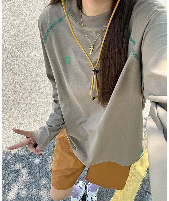 여성 속건 긴팔 티셔츠 캐주얼 통기상 아웃도어 긴팔티 루즈핏 남여공용 라운드 상의 RSH