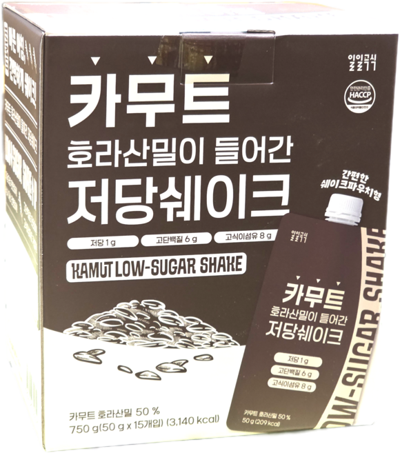 일일곡식 카무트 저당 쉐이크, 15개, 50g