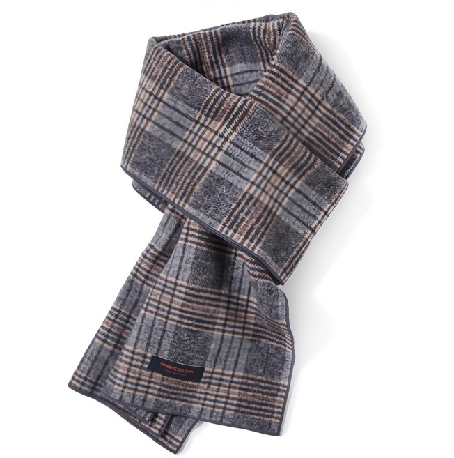 노르딕아일랜드 체크 머플러
