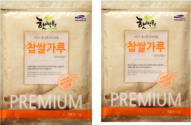 김포맥아식품 국산 찹쌀가루, 2개, 1kg