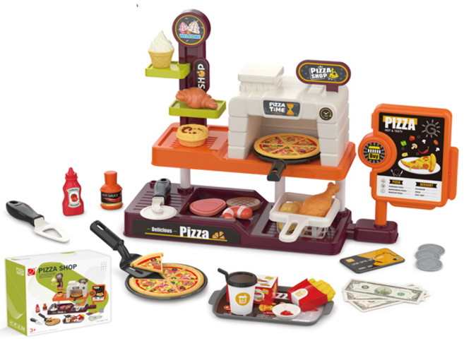 치프몰 역할놀이 피자가게, 오렌지 브라운, 1개