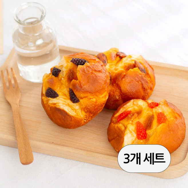 [데코봉봉] 과일 파운드 머핀 모형 3개 세트 생일 미니어처 케이크 디저트 빵