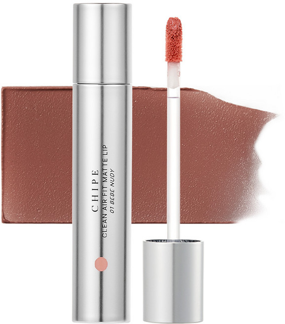 [롱래스팅 지속력] 치페 클린 에어핏 매트립 완벽밀착 묻어남제로, 01 베베누디, 1개, 3.8g