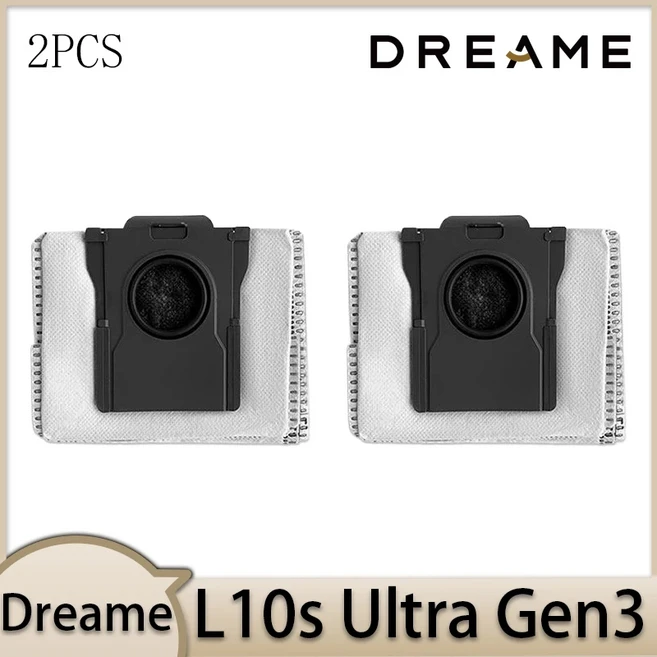 Qriginal Dreame L10s Ultra Gen3 로봇 진공 청소기 액세서리 메인 브러시 사이드 HEPA 필터 천 먼지 봉투, 04 Dust Bags 2