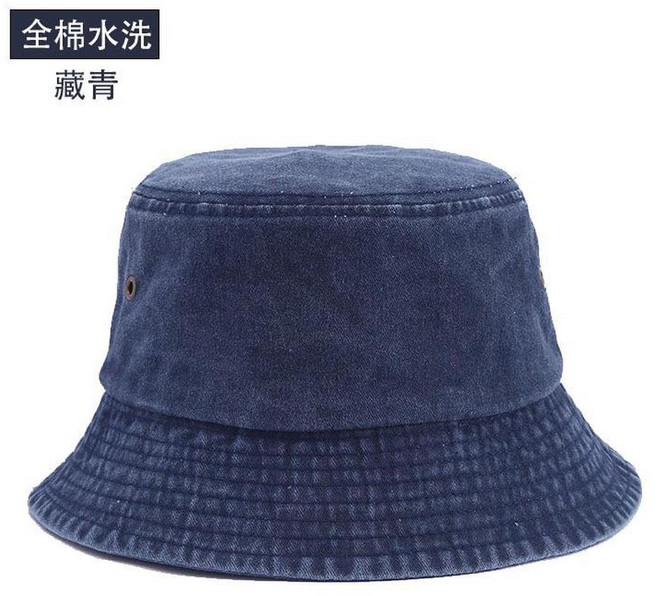 復古做舊水洗棉漁夫帽
