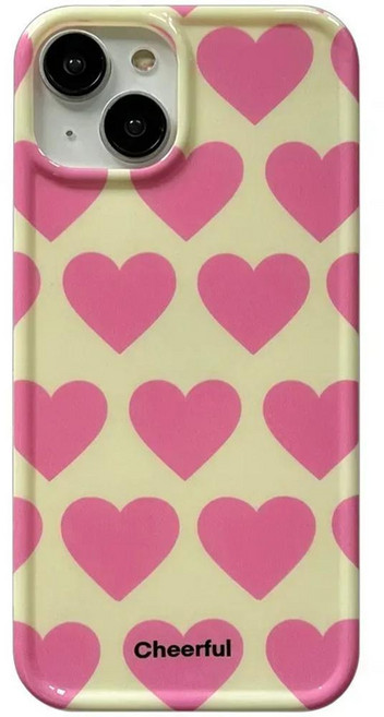 귀여운 러브 하트 케이스 광택 하드 커버, 1개, 2. DFL-197DFL2489402 / V. i...