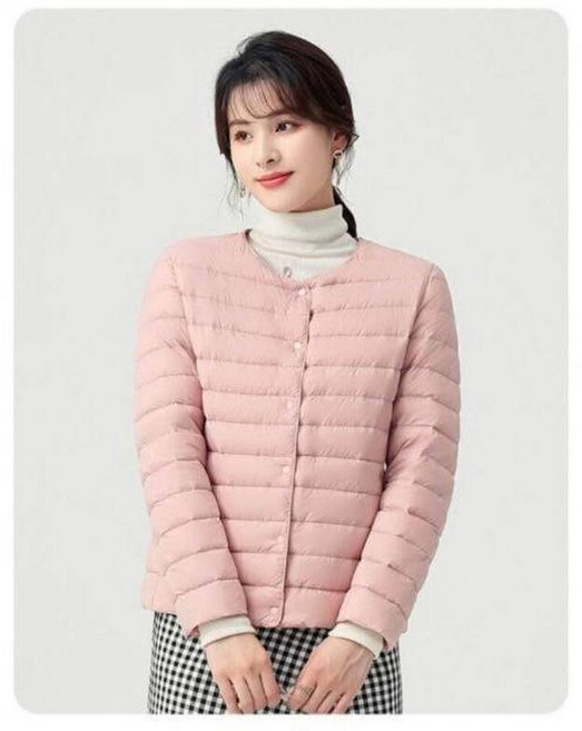 女冬季輕薄保暖羽絨外套