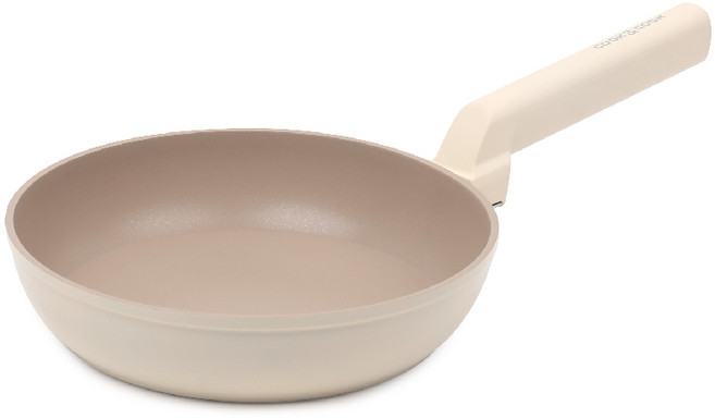 쿡앤쿡 아델 IH 인덕션 후라이팬 궁중팬 계란말이팬 사각팬 티타늄코팅, 1개, 후라이팬 22cm, 아이보리