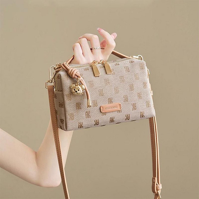 YUMDE 여성 미니 크로스백 핸드백 겸용 고급 스퀘어 데일리 가방