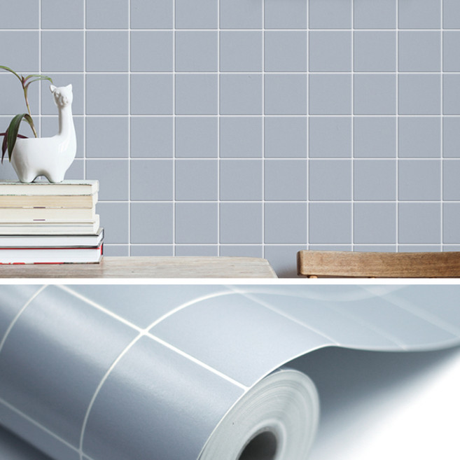 주방 타일 발포 시트지 벽 욕실 방수 셀프인테리어 화이트 사각타일, HD-439