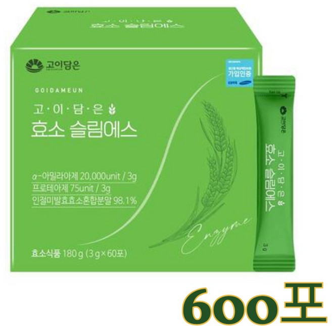 고이담은 효소 슬림에스, 180g, 10개
