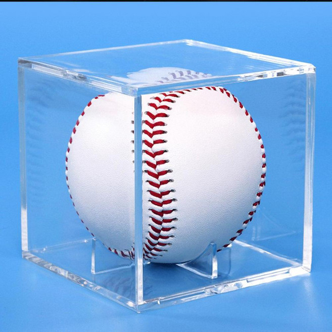 투명 아크릴 야구볼 진열함 싸인볼 보관케이스 수집품, 1개, 투명 야구공케이스