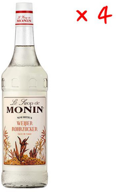 모닌 시럽 모리셔스 케인 슈가, 1L, 4개