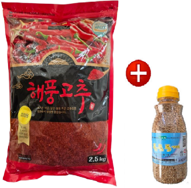 [청초원] 해풍 고추가루(매운김치용) 2.5kg 구매시 볶음통깨 150g 증정(증정행사종료), 1개, 1kg