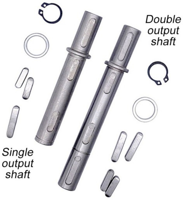 NMRV030/NMRV040 터보 웜 기어 박스 감속기 액세서리 NEMA23/34 스테퍼 모터 용 단일/이중 14/18mm 출력, 02 Single output shaft, 02 for NMRV040