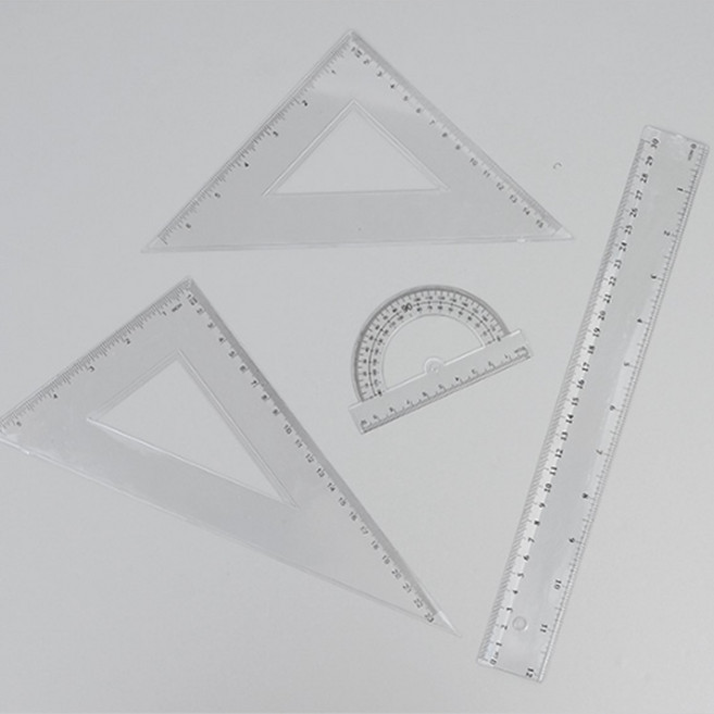 각도기 삼각자 센치인치 30cm 방안직자 세트