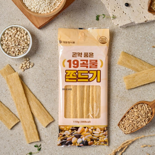 곤약 품은 19곡물 쫀드기 110g, 10개