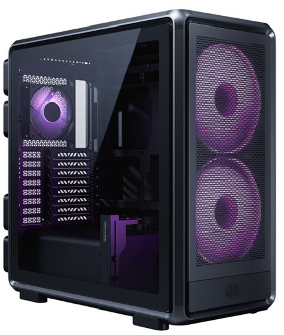 쿨러마스터 MasterFrame 600 MESH ARGB 미들타워 케이스 블랙, 1개, 선택하세요