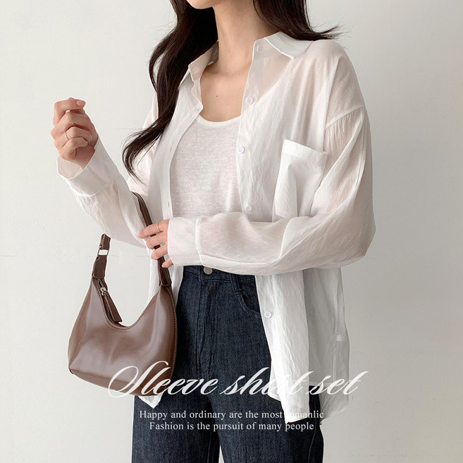 [순이] S.여성 갓성비 루즈핏 셔츠 + 이너나시 세트