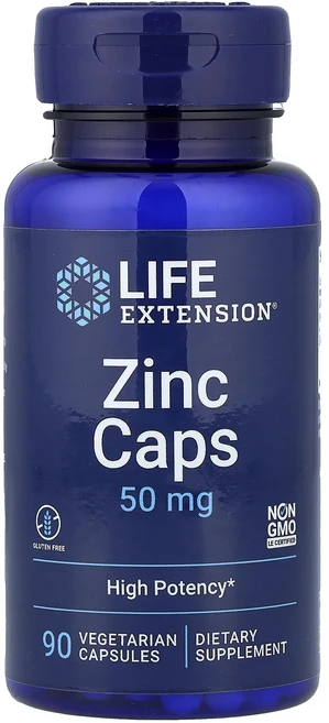 Life Extension 아연 캡슐 고효능 50mg 베지 캡슐 90정, LifeExtension아연캡슐고효능50mg베지캡슐90, 1개 - 쿠팡