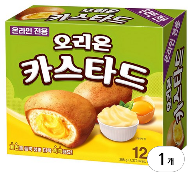 오리온 카스타드 12개입, 288g, 1개