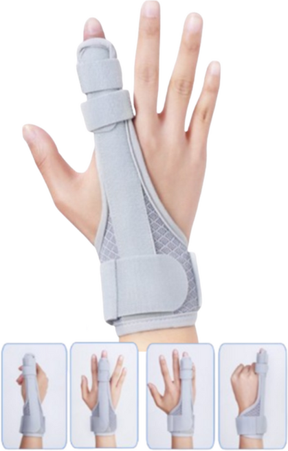 BLK 엄지 검지 중지 약지 새끼 손가락 보호대 호환가능, 그레이, 1개