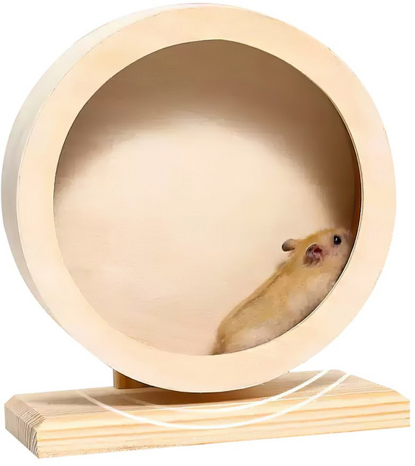 EVIO 햄스터 쳇바퀴 장난감 순목 런닝머신, 1개, L