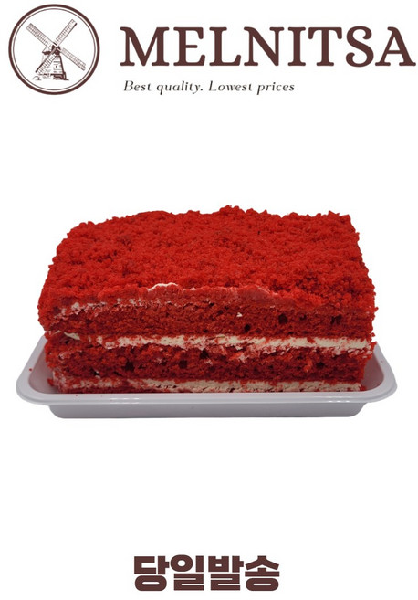 아써르티 레드벨벳 케이크 390g, 1개