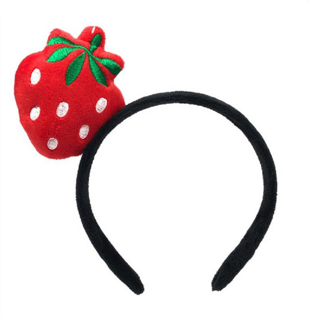 아이템팡 동물 머리띠 놀이동산 파티 운동회 생일 놀이공원, 과일(딸기)