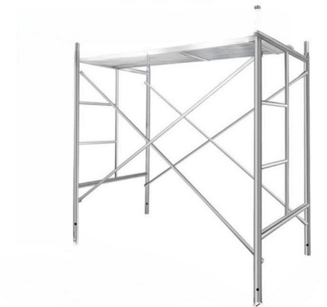 작업용 pt아시바 말비계 스캐폴딩 아시바 작업대 틀비계 스케폴딩 시스템비계 작업다이 조립식비계, 높이 1.7 미터 2.5 두께 +  페달