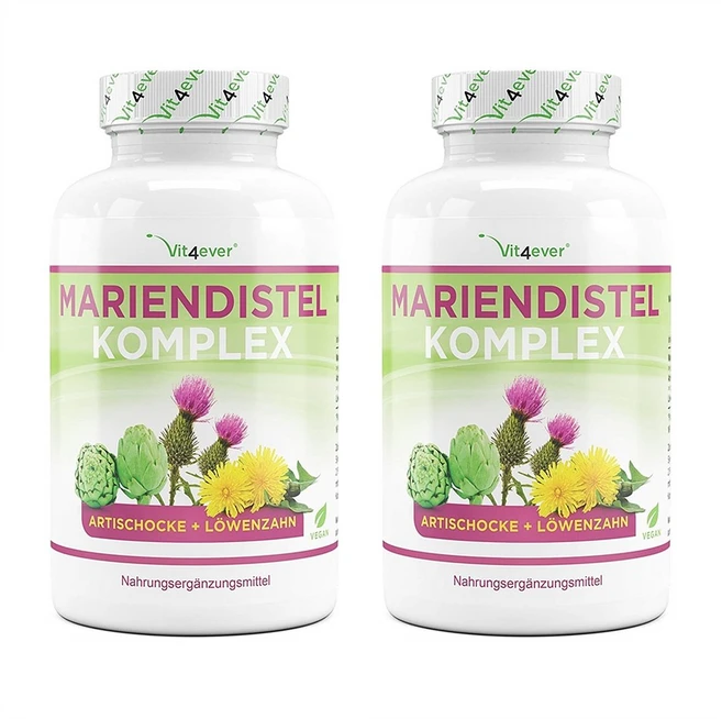 Vit4ever 비트포에버 독일 밀크씨슬 Mariendistel Komplex 240캡슐 2팩, 240정 - 쿠팡
