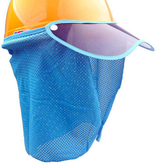 신형 안전모 고정클립형 썬캡 햇빛가리개 자외선 차단 시야 방해를 최소화 햇빛 차단막 차광 목그늘 그늘막 분리 캡형 그늘막 그늘이 모자캡 안전모캡 화이바 하이바 1개