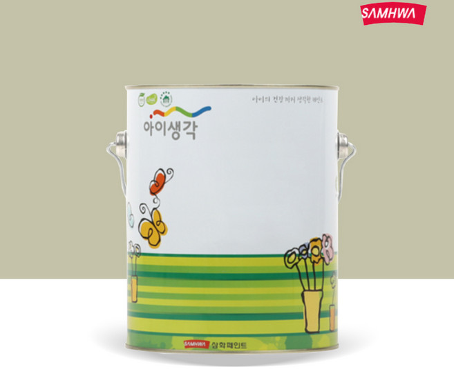 아이생각 수성 무광 페인트 4L, 라이트 세이지(S 2010-G70Y), 1개