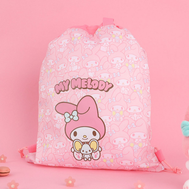 보조가방 산리오 와글와글 조리개가방 신주머니 신발 주머니 실내화 가방