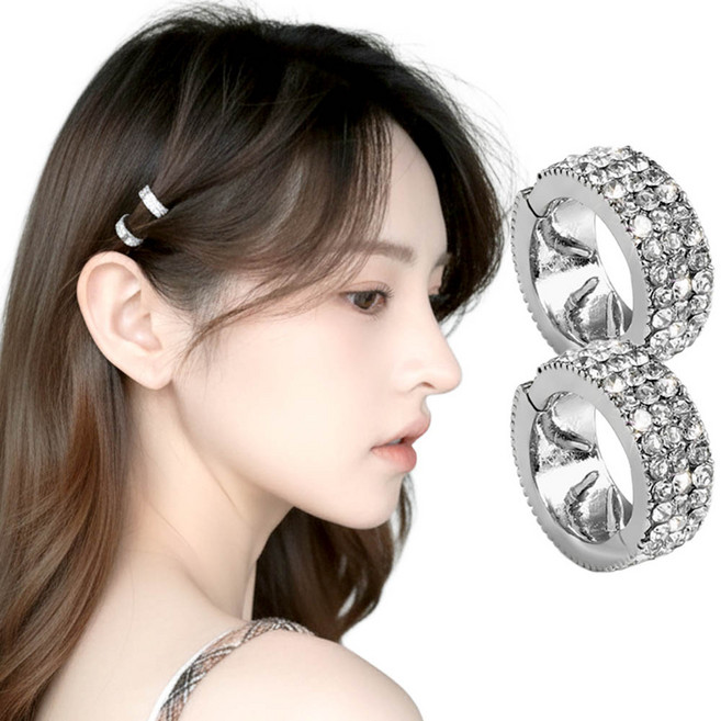 깔끔더하기 헤어 디스코핀 큐빅 머리핀 집게핀