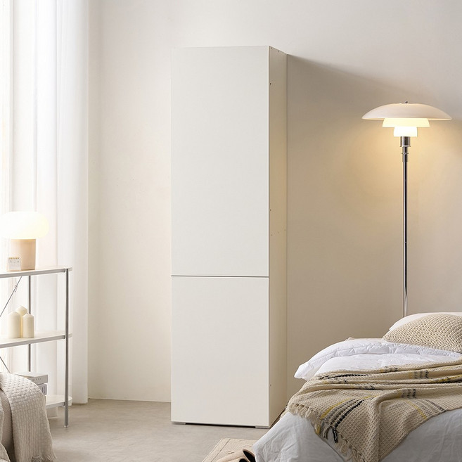 [케이컴퍼니본사] 피크 푸시500투도어5단선반장, 화이트