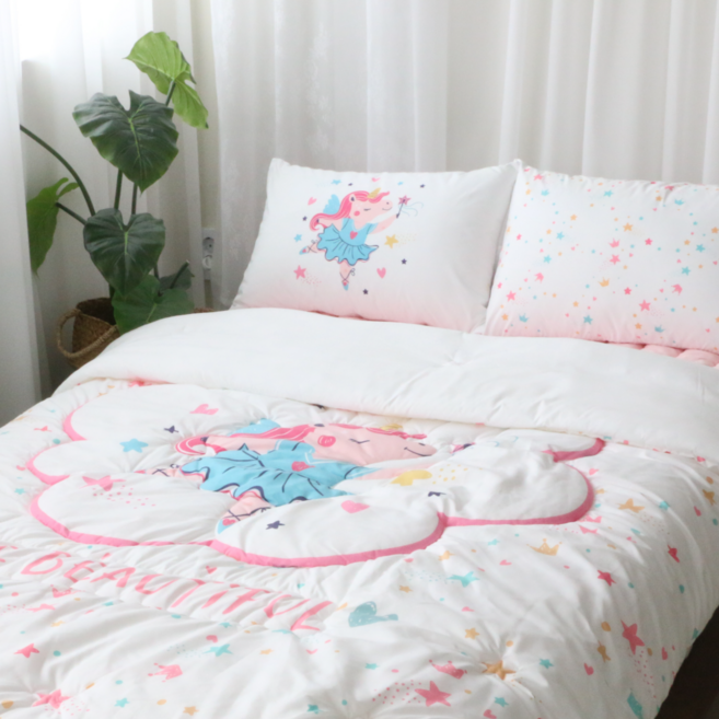 알러지케어 키즈이불 매지컬유니콘 아동사계절차렵 어린이침구세트 S/SS