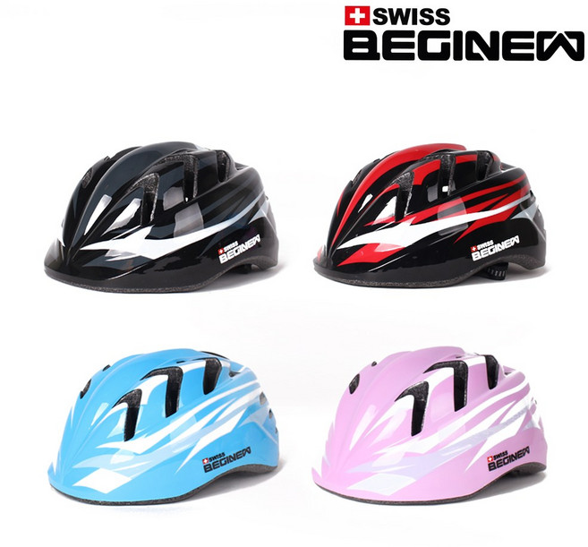 오와식스 인라인/자전거/킥보드 스케이트보드 보호대 통풍성이 뛰어난 쿨맥스 원단소재 손목 팔꿈치 무릎 3종 세트 헬멧 가방 묶음, 스위스비기뉴 컴피헬멧, 1개, 블루