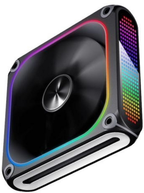 [darkFlash] BIT-12 ARGB 픽셀 [케이스쿨러] [블랙], 1개, 블랙