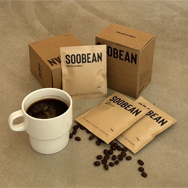 1+1+1(드립백커피) 수빈70 에티오피아 예가체프 G2 10g * 10개, 3통, 10개입