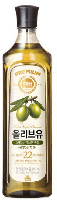 사조 해표 압착 올리브유 900ml 2개