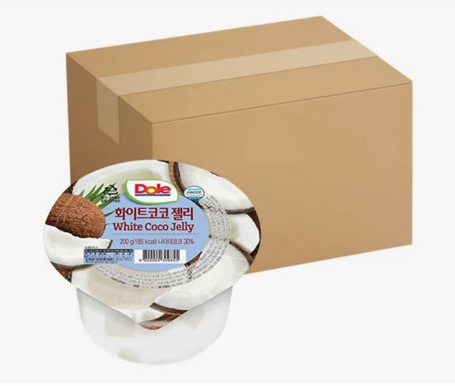 동원 Dole컵젤리 화이트코코, 200g, 24개