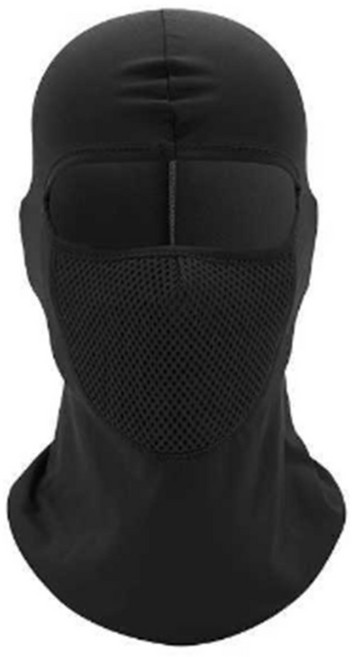 올유 용접두건 안면 보호대 통기성 방풍 마스크, 블랙, 1개