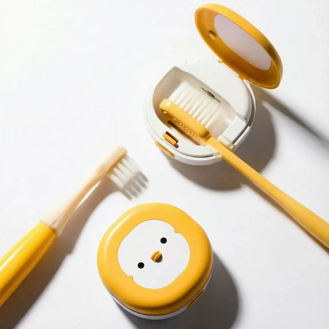 울트라웨이브 휴대용 무선 칫솔살균기 병아리 칫솔살균기 치카 CHICKA 어린이집 칫솔살균기 칫솔케이스 - 쿠팡