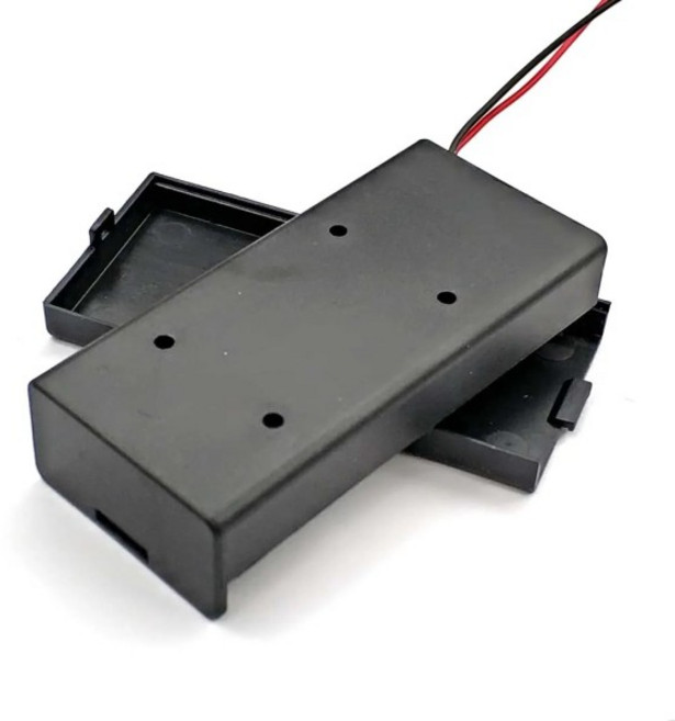 배터리 홀더 커넥터 보관 케이스 상자 ON/OFF 스위치 포함 3.7V 2x18650