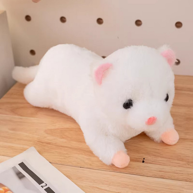 밍크인형 밍크쿠션 족제비인형 족제비쿠션 동물인형, 화이트