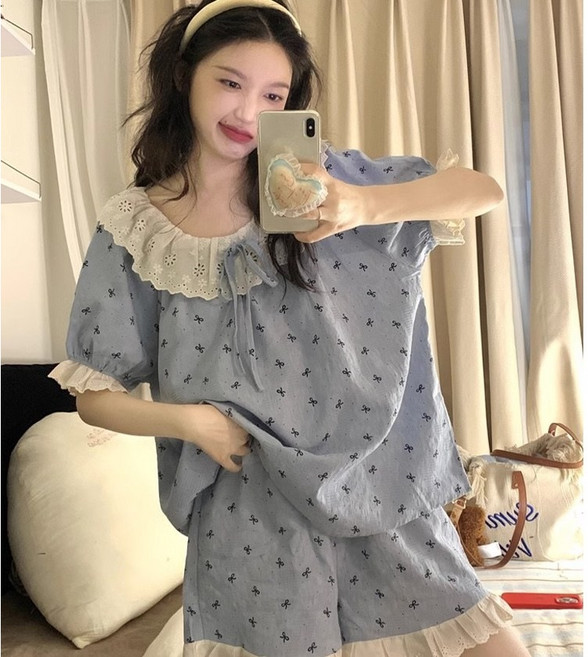 헤이룸 로라레이스 프릴데이 잠옷세트