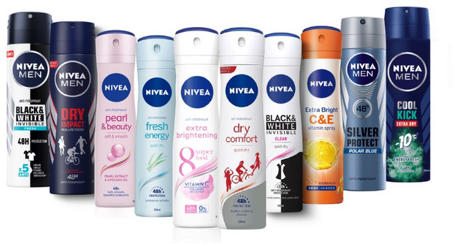 NIVEA 妮維雅 止汗爽身噴霧 150ml 止汗制臭 無印乾爽 乾適活力 體香劑, 1個, 清新舒涼 150ml