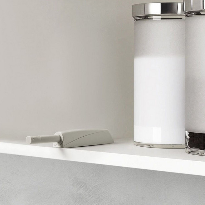 1p/2p/3p/4p구성 원터치 푸쉬 오픈 래치 도어 캐치 서랍 싱크대 문짝 열기 캐비넷, 3개, 화이트